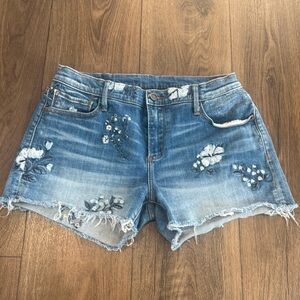 Driftwood Connie Short Floral
Embroidered Shorts  Denim Sz 32‎